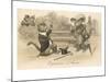 Victorian Cat Proposing, Expression d'Amour-null-Mounted Art Print