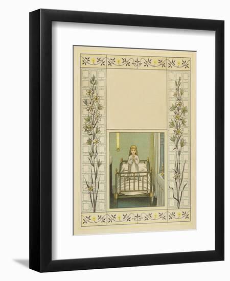 Victorian child at prayer-James Sowerby-Framed Premium Giclee Print