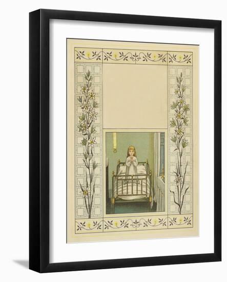 Victorian child at prayer-James Sowerby-Framed Giclee Print