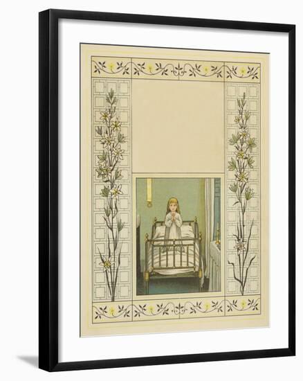 Victorian child at prayer-James Sowerby-Framed Giclee Print