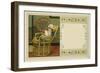 Victorian child reading in chair, holding fan-John George Sowerby-Framed Giclee Print