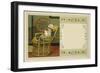 Victorian child reading in chair, holding fan-John George Sowerby-Framed Giclee Print