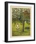 Victorian children collecting apples-John George Sowerby-Framed Giclee Print