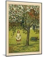 Victorian children collecting apples-John George Sowerby-Mounted Giclee Print
