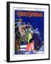 "Victorian Christmas Scene," Country Gentleman Cover, December 1, 1931-Kraske-Framed Giclee Print