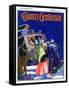 "Victorian Christmas Scene," Country Gentleman Cover, December 1, 1931-Kraske-Framed Stretched Canvas