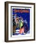 "Victorian Christmas Scene," Country Gentleman Cover, December 1, 1931-Kraske-Framed Giclee Print