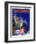 "Victorian Christmas Scene," Country Gentleman Cover, December 1, 1931-Kraske-Framed Giclee Print