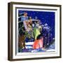 "Victorian Christmas Scene,"December 1, 1931-Kraske-Framed Giclee Print