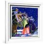 "Victorian Christmas Scene,"December 1, 1931-Kraske-Framed Giclee Print