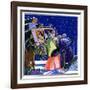 "Victorian Christmas Scene,"December 1, 1931-Kraske-Framed Giclee Print