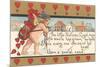 Victorian Cupid Delivering Mail-null-Mounted Premium Giclee Print