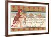 Victorian Cupid Delivering Mail-null-Framed Art Print