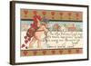 Victorian Cupid Delivering Mail-null-Framed Art Print