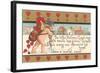 Victorian Cupid Delivering Mail-null-Framed Art Print