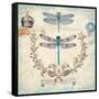 Victorian Dragonflies-Christopher James-Framed Stretched Canvas