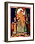 "Victorian Family at Christmas,"December 29, 1934-Joseph Christian Leyendecker-Framed Giclee Print