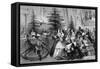 Victorian Family Gathering around a Christmas Tree-null-Framed Stretched Canvas