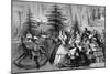 Victorian Family Gathering around a Christmas Tree-null-Mounted Giclee Print