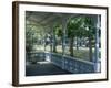 Victorian Front Porch W. Rocker and Other Gingerbread Houses in Background-Alfred Eisenstaedt-Framed Photographic Print