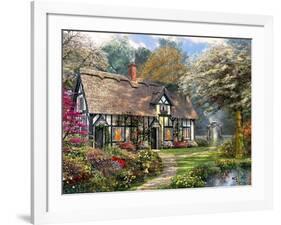 Victorian Garden Cottage-Dominic Davison-Framed Art Print