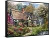 Victorian Garden Cottage-Dominic Davison-Framed Stretched Canvas