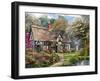 Victorian Garden Cottage-Dominic Davison-Framed Art Print