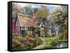 Victorian Garden Cottage-Dominic Davison-Framed Stretched Canvas