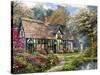 Victorian Garden Cottage-Dominic Davison-Stretched Canvas