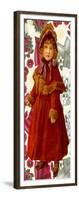 Victorian Girl Christmas-Vintage Apple Collection-Framed Giclee Print