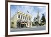 Victorian Historical Building and St. Lukes Church-Michael-Framed Photographic Print