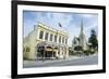 Victorian Historical Building and St. Lukes Church-Michael-Framed Photographic Print