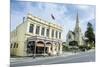 Victorian Historical Building and St. Lukes Church-Michael-Mounted Photographic Print