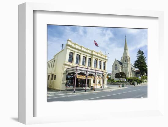 Victorian Historical Building and St. Lukes Church-Michael-Framed Photographic Print