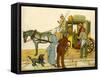 Victorian holidays - arriving at Caen-Thomas Crane-Framed Stretched Canvas