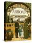 Victorian holidays - boarding the train-Thomas Crane-Stretched Canvas