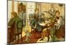 Victorian holidays - refreshments in the buffet-Thomas Crane-Mounted Giclee Print