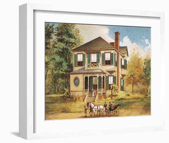 Victorian House, No. 10-null-Framed Art Print