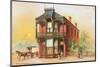 Victorian House, No. 16-null-Mounted Art Print