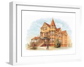 Victorian House, No. 20-null-Framed Art Print