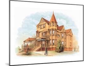 Victorian House, No. 20-null-Mounted Art Print
