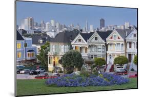 Victorian Houses at the Alamo Square, San Francisco, California, Usa-Rainer Mirau-Mounted Photographic Print