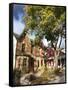 Victorian Houses in the Fall, Toronto, Ontario, Canada, North America-Donald Nausbaum-Framed Stretched Canvas