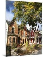 Victorian Houses in the Fall, Toronto, Ontario, Canada, North America-Donald Nausbaum-Mounted Photographic Print