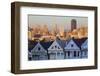 Victorian Houses (Painted Ladies) and Financial District-Miles-Framed Photographic Print