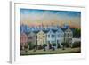 Victorian Houses - Seven Sisters San Francisco-Markus Bleichner-Framed Art Print