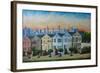 Victorian Houses - Seven Sisters San Francisco-Markus Bleichner-Framed Art Print