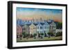 Victorian Houses - Seven Sisters San Francisco-Markus Bleichner-Framed Art Print