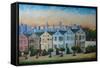 Victorian Houses - Seven Sisters San Francisco-Markus Bleichner-Framed Stretched Canvas