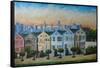 Victorian Houses - Seven Sisters San Francisco-Markus Bleichner-Framed Stretched Canvas